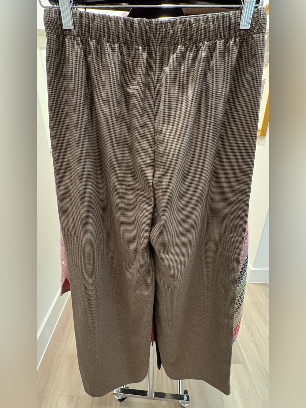 Aritzia Wilfred Lodge Brown Refined Brown Houndstooth Sz Small NWOT - Picture 13 of 16